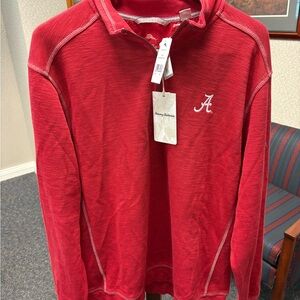Tommy Bahama Alabama Red Quarter Zip Pullover